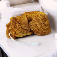 African exfoliating net / Sapo sponge - Mustard
